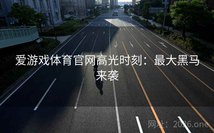 爱游戏体育官网高光时刻：最大黑马来袭